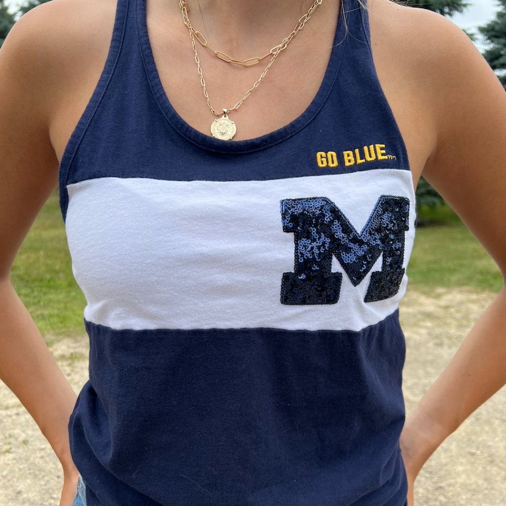 Rare VS PINK Michigan Bling Tank